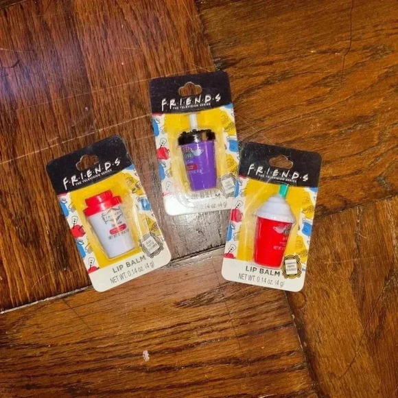 Other - Friends Lip Balm Trio - Red, Purple, White